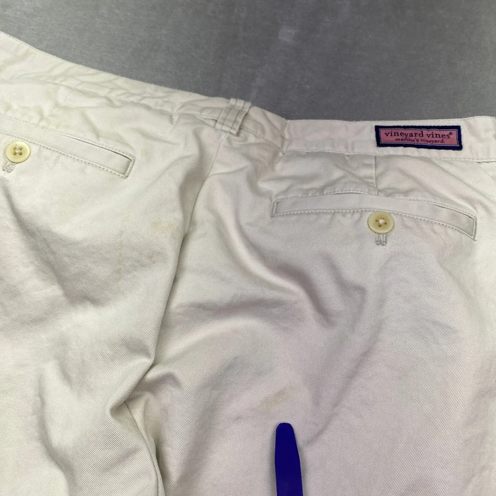 Vineyard Vines‎ Mens Breaker Pants Khaki Tan Straight Leg Chino Sz 34 Preppy